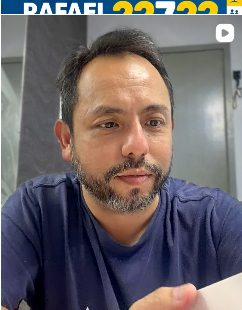 Rafael Yonekubo falando com a população